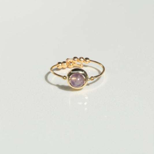 Amethyst Gemstone Stim Ring 01