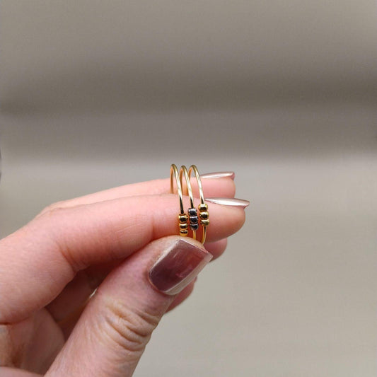 Three-Layer Spiral Fidget Ring