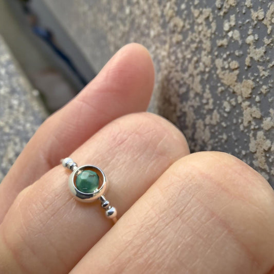 Turquoise Gemstone Fidget Ring