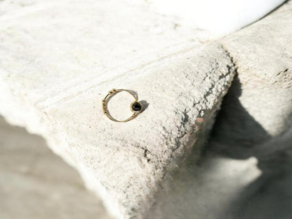 Obsidian Gemstone Fidget Ring