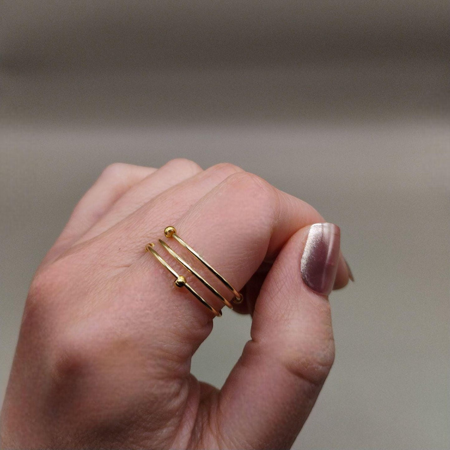 Three-Layer Spiral Fidget Ring
