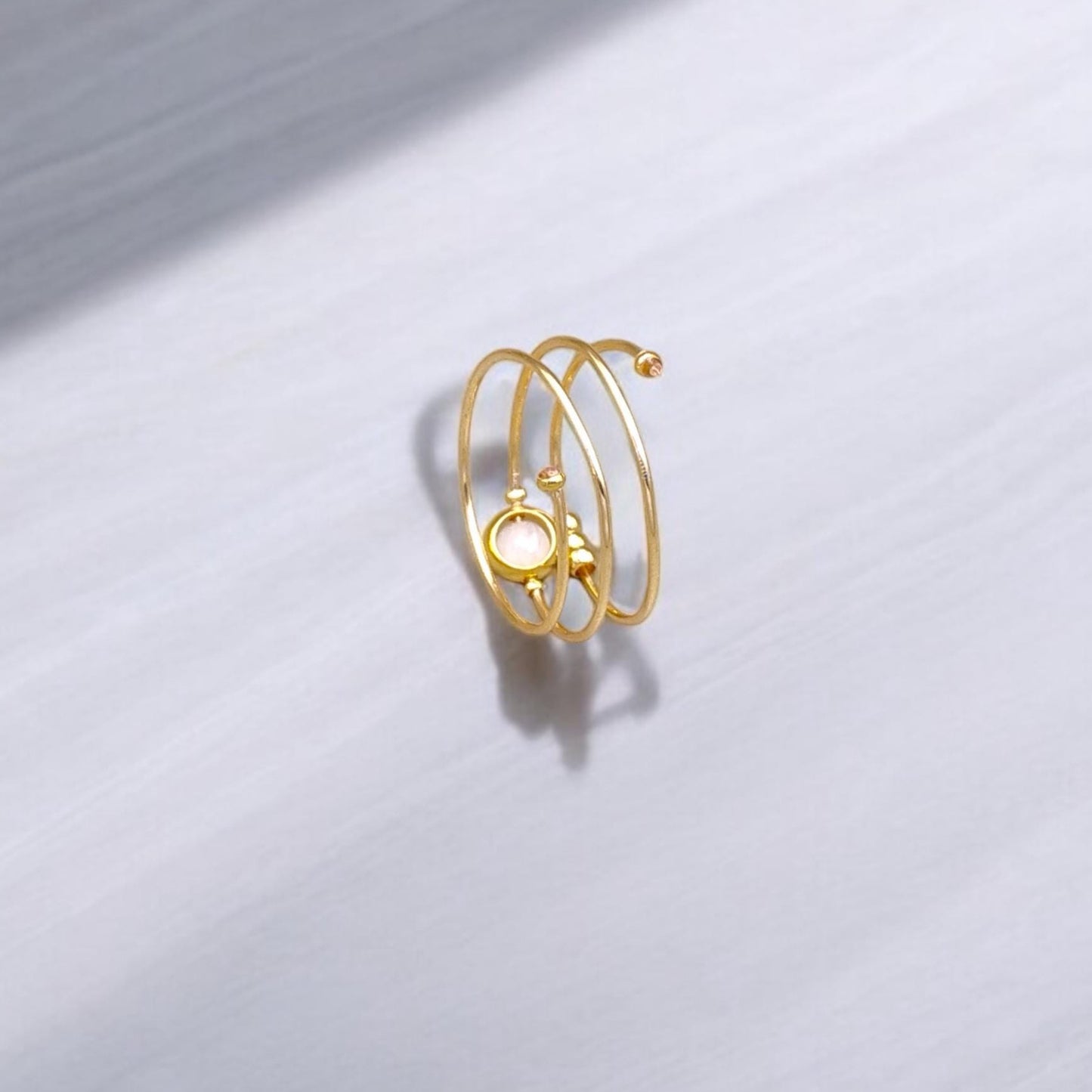 Moonstone Gemstone Fidget Ring