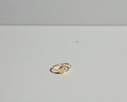 Gray Onyx Gemstone Fidget Ring