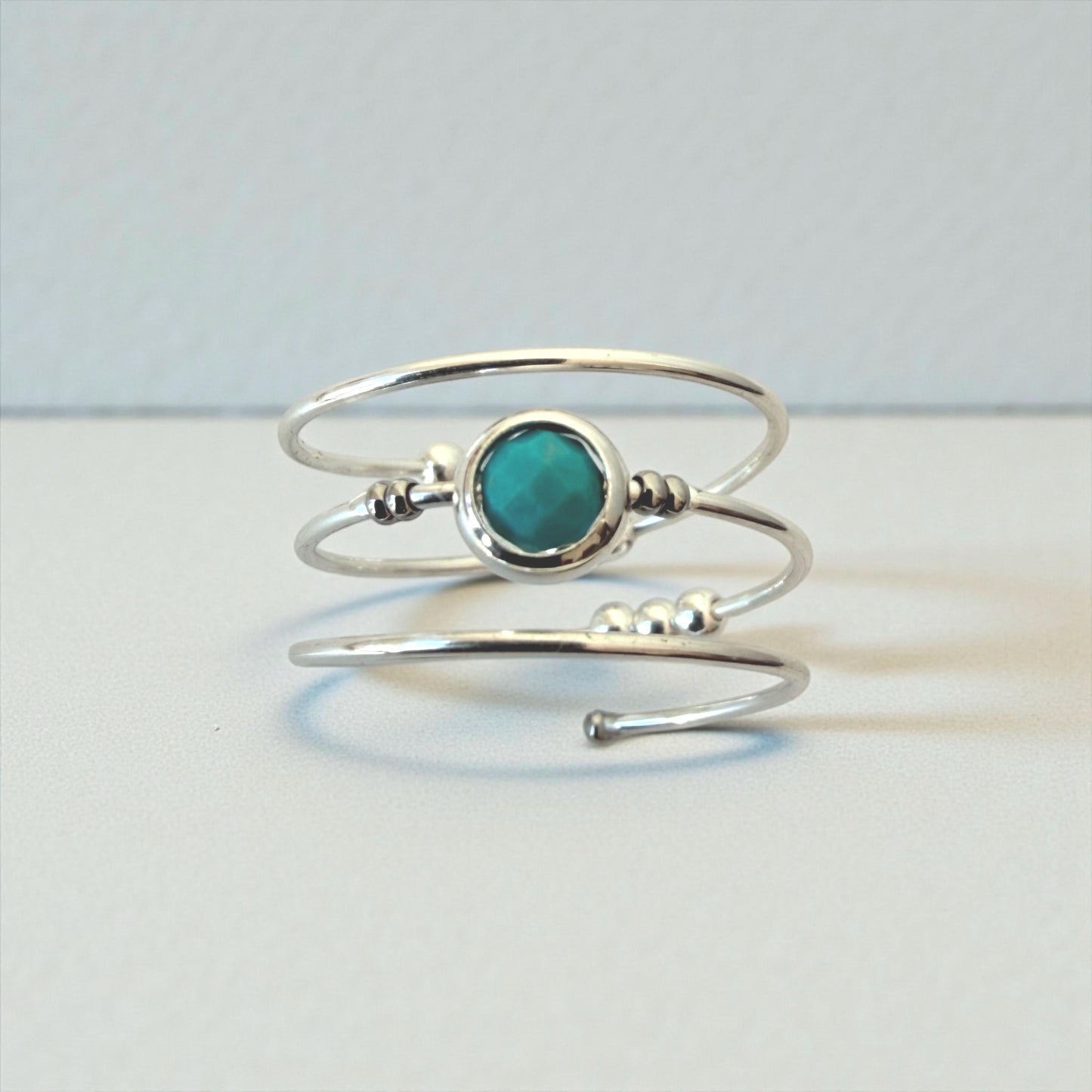 Turquoise Gemstone Fidget Ring