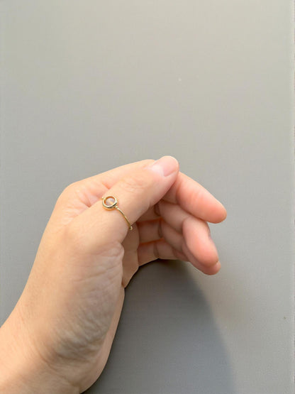 Gray Onyx Gemstone Fidget Ring