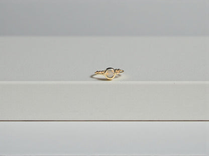 Gray Onyx Gemstone Fidget Ring
