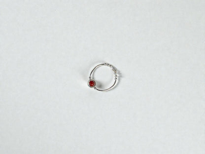 Bamboo Coral Gemstone Fidget Ring