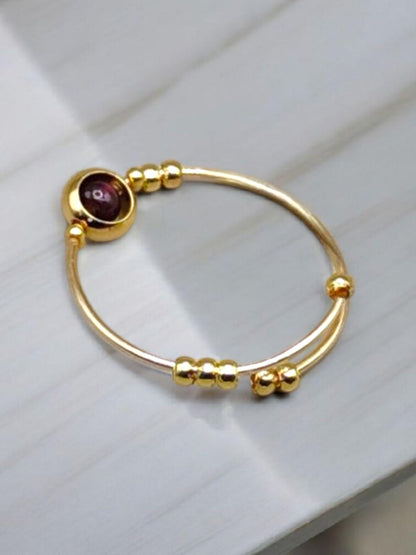 Garnet Fidget Ring