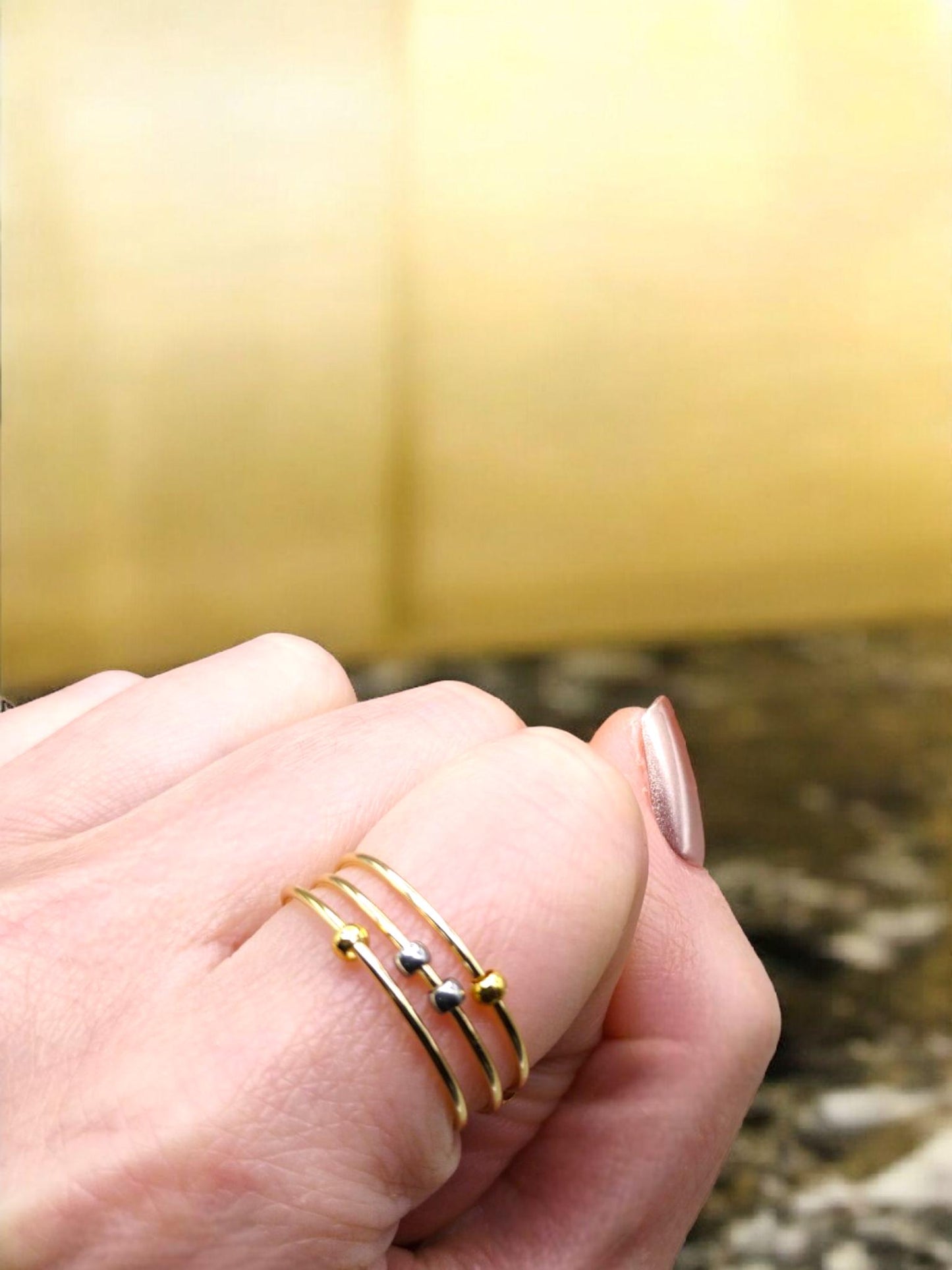 Three-Layer Spiral Fidget Ring
