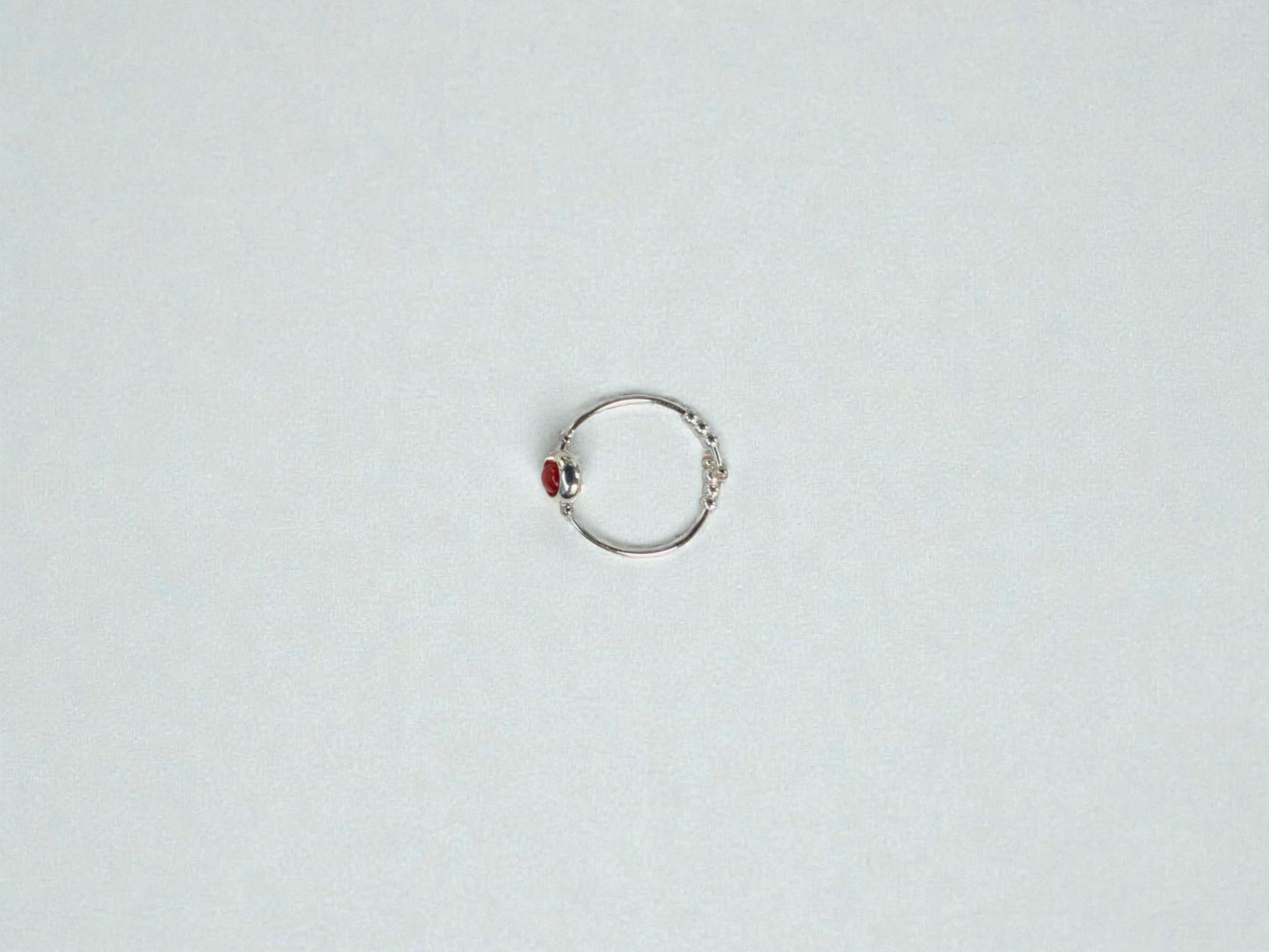 Bamboo Coral Gemstone Fidget Ring