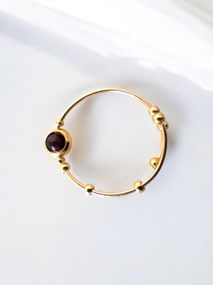 Garnet Fidget Ring