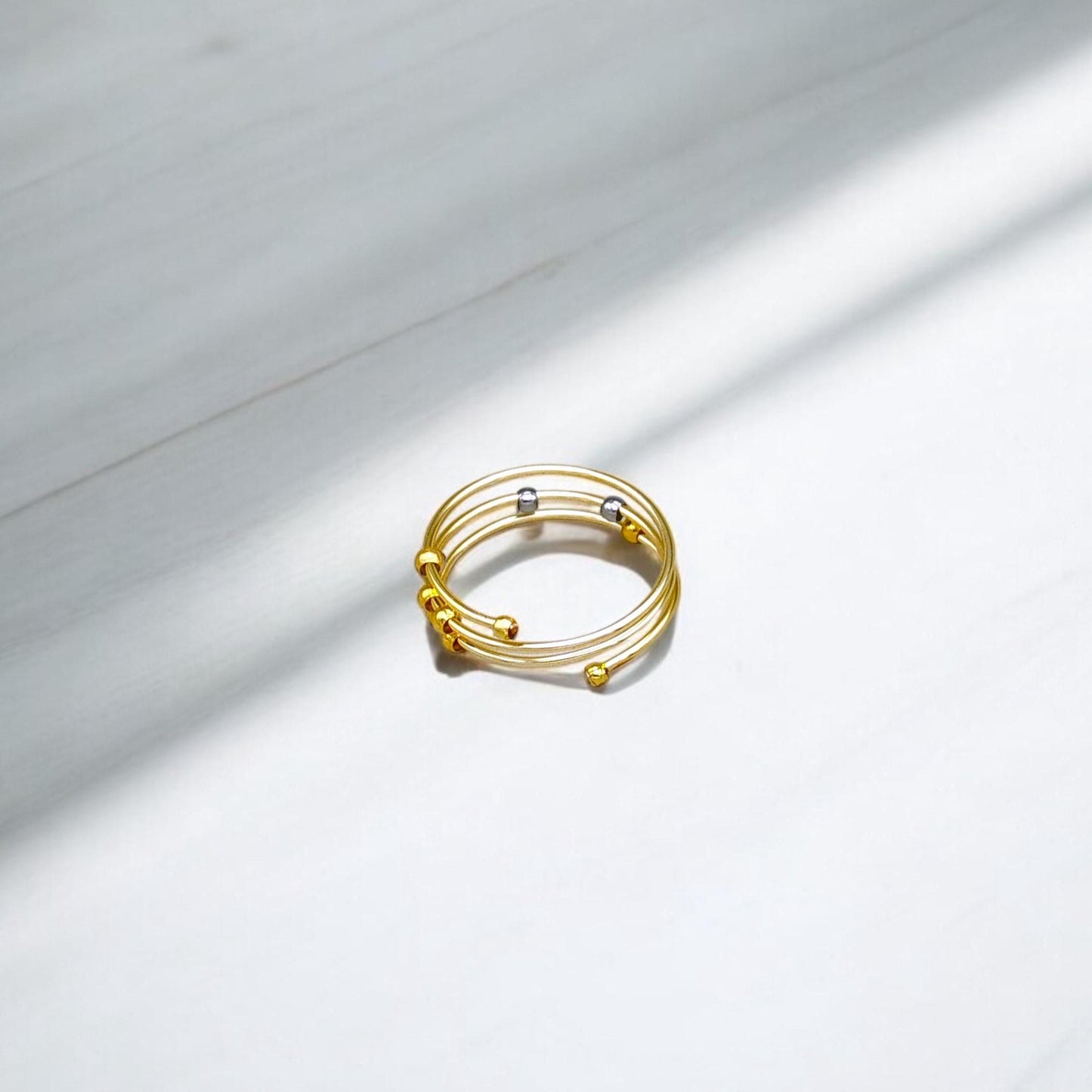 Three-Layer Spiral Fidget Ring
