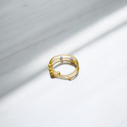 Three-Layer Spiral Fidget Ring