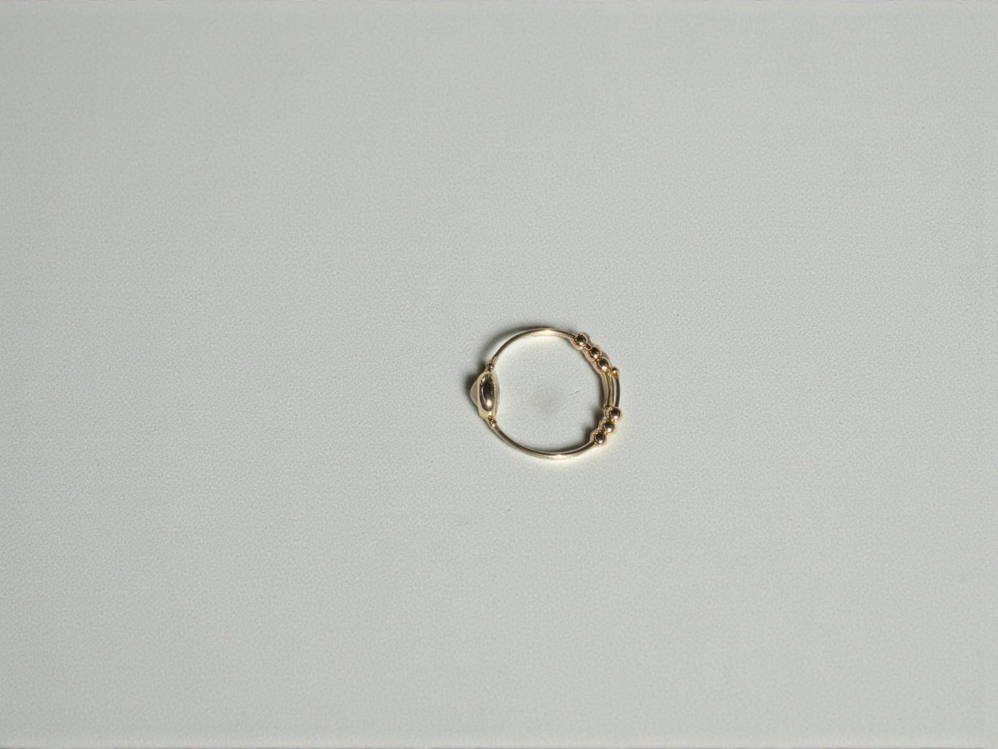 Gray Onyx Gemstone Fidget Ring
