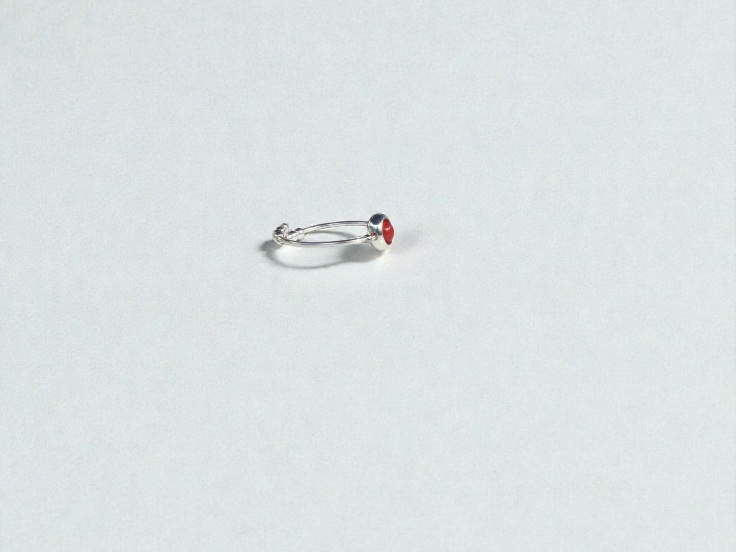 Bamboo Coral Gemstone Fidget Ring
