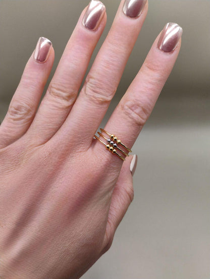 Three-Layer Spiral Fidget Ring