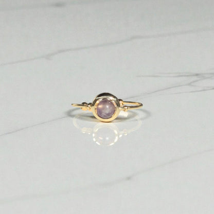 Amethyst Gemstone Stim Ring 03