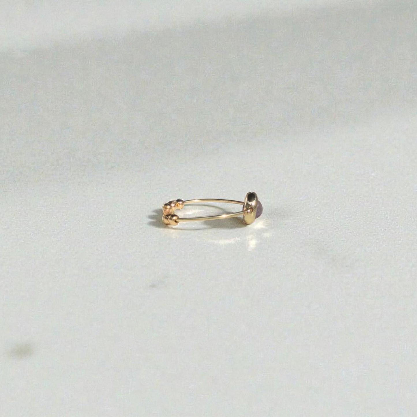 Amethyst Gemstone Stim Ring 04