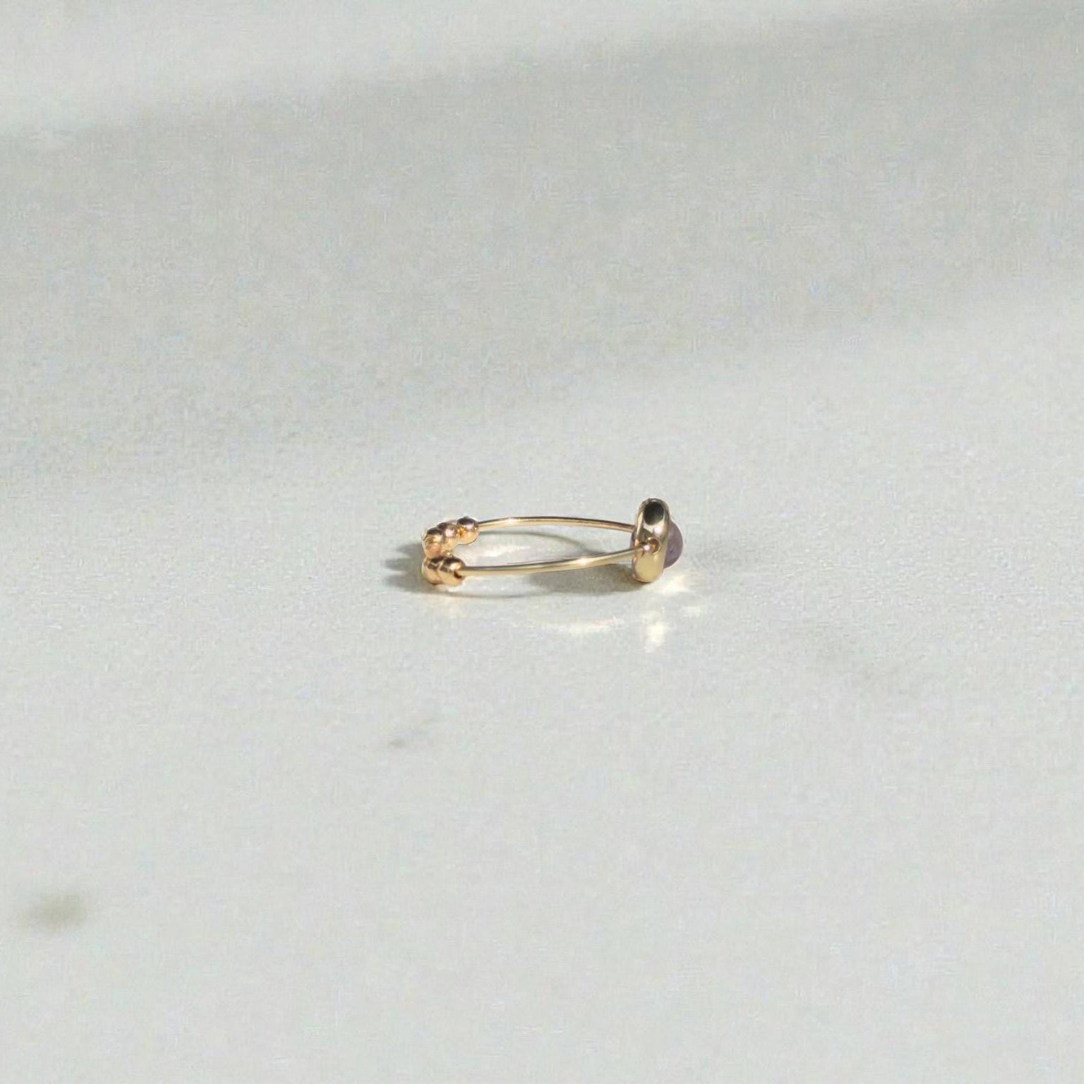 Amethyst Gemstone Stim Ring 04