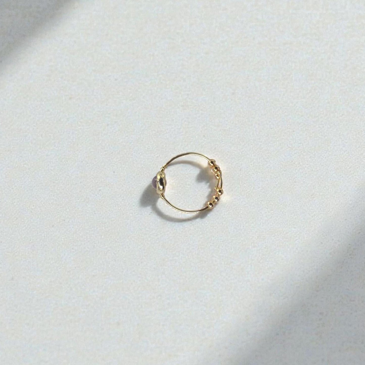 Amethyst Gemstone Stim Ring 06