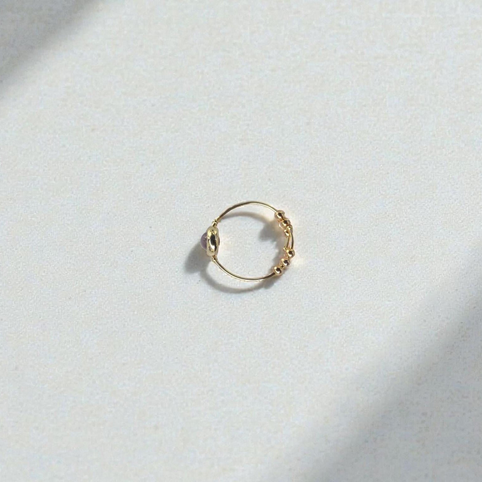 Amethyst Gemstone Stim Ring 06