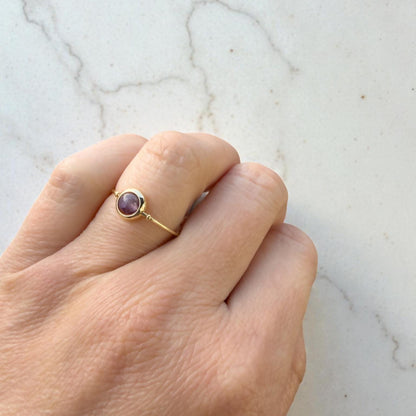 Amethyst Gemstone Stim Ring 09