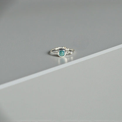 Blue Apatite Gemstone Fidget Ring 06