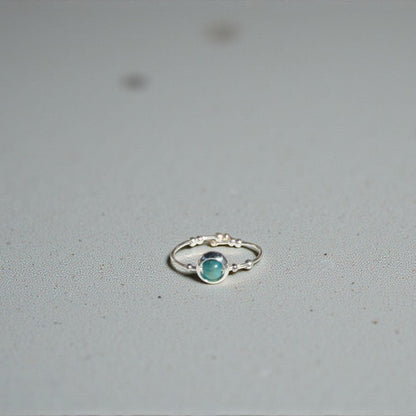 Blue Apatite Gemstone Fidget Ring 07