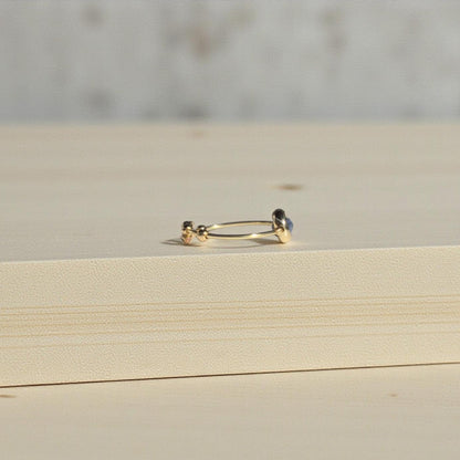Blue Sapphire Gemstone Fidget Ring 05