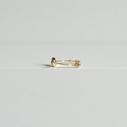Blue Sapphire Gemstone Fidget Ring 07