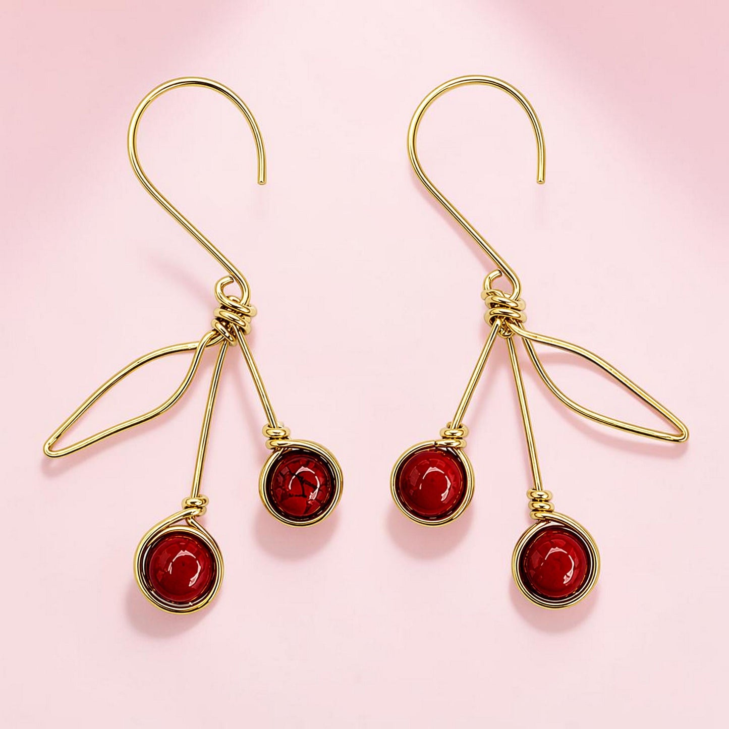 Dangle Cherry Earrings