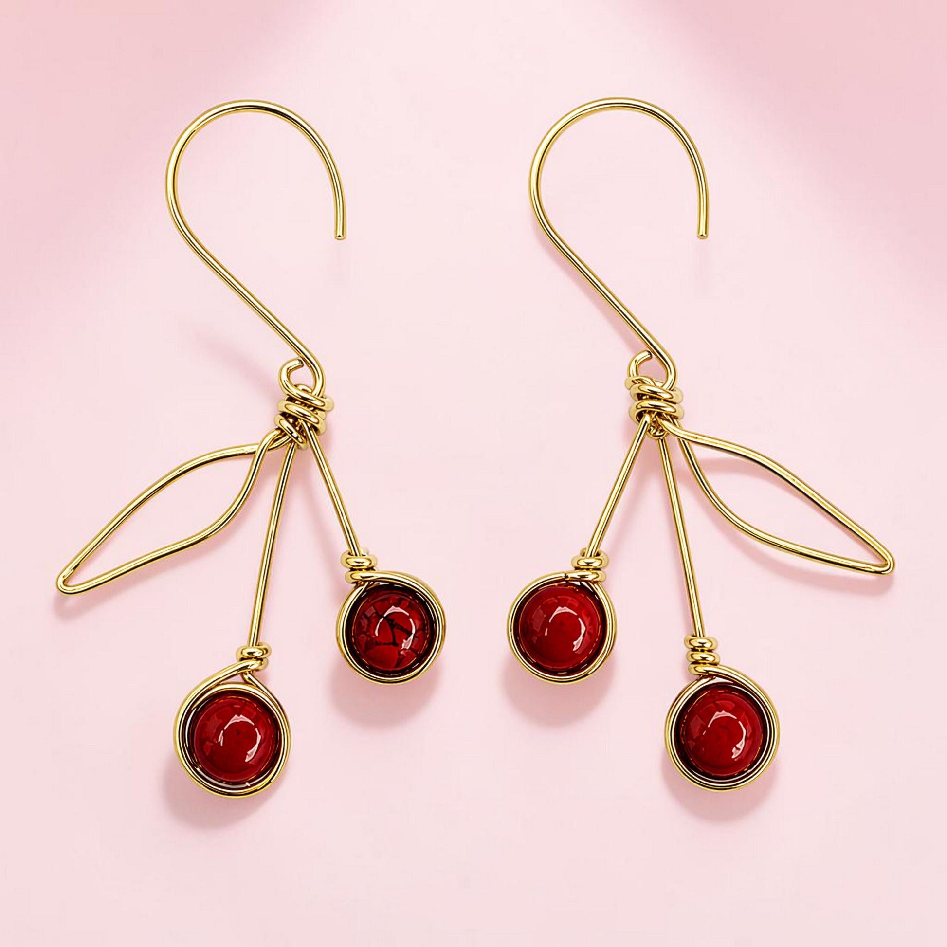 Dangle Cherry Earrings