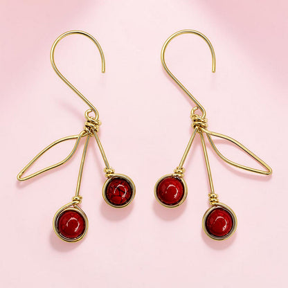 Dangle Cherry Earrings