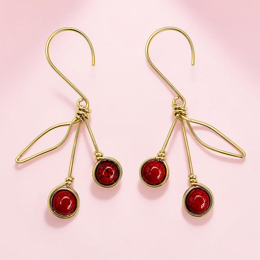 Dangle Cherry Earrings