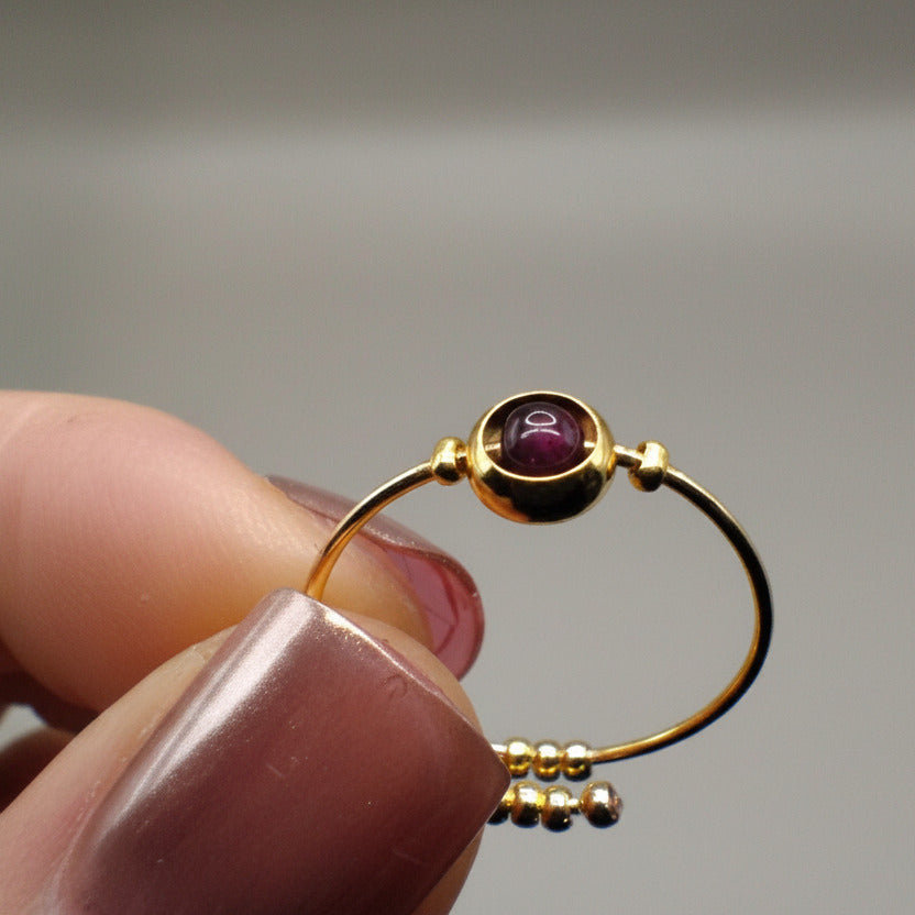 Garnet Fidget Ring