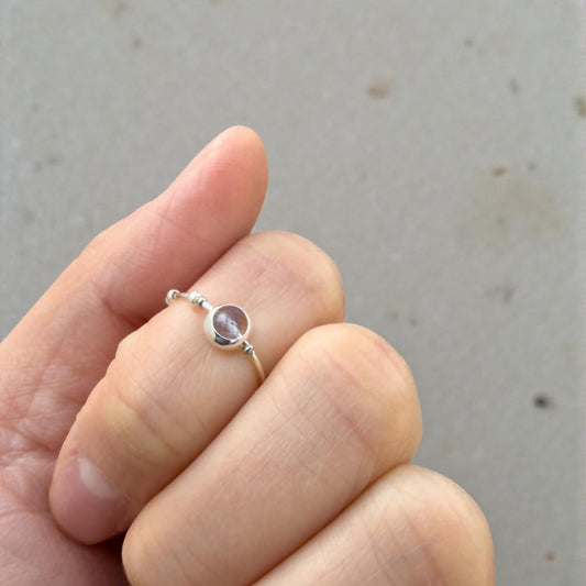Iolite Gemstone Fidget Ring 01
