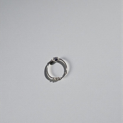 Iolite Gemstone Fidget Ring 04