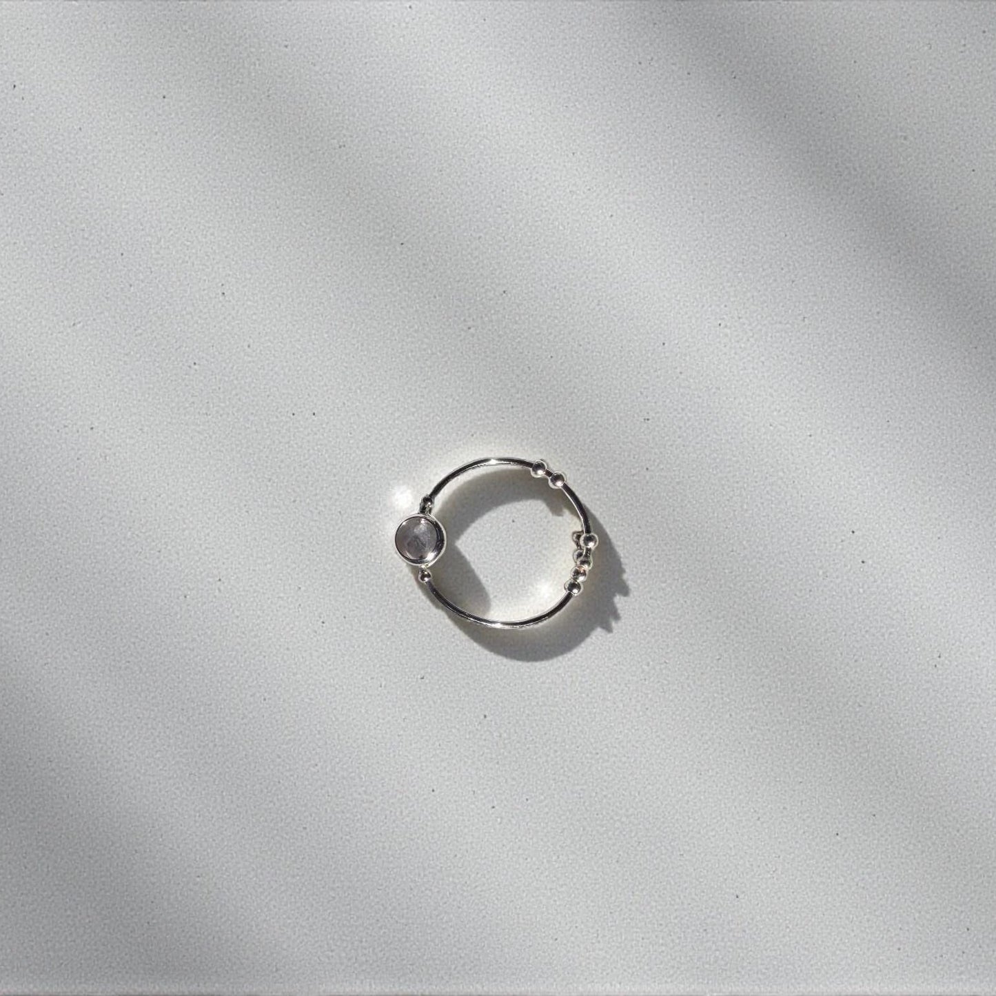 Iolite Gemstone Fidget Ring 05