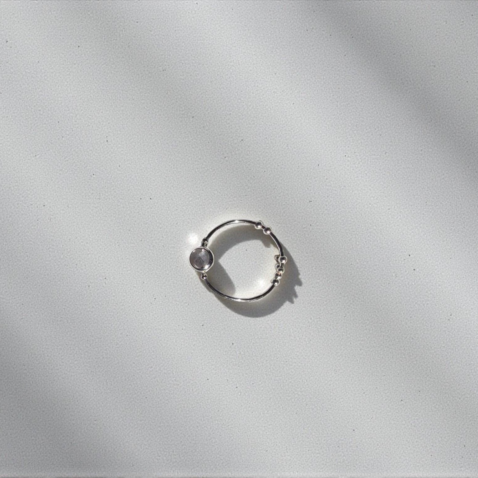 Iolite Gemstone Fidget Ring 05