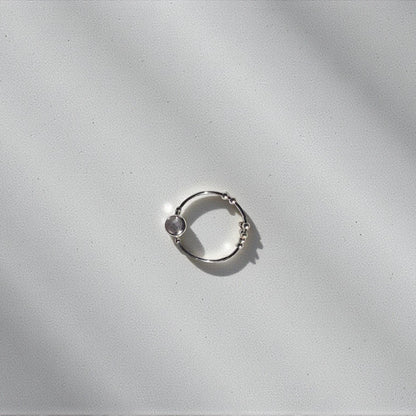 Iolite Gemstone Fidget Ring 05