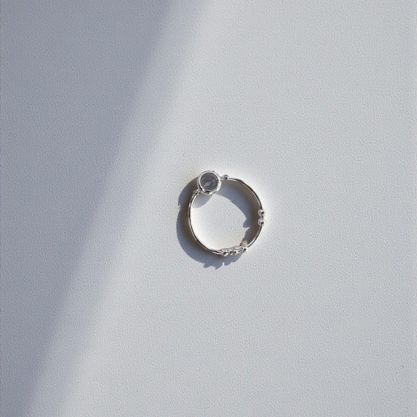 Iolite Gemstone Fidget Ring 06