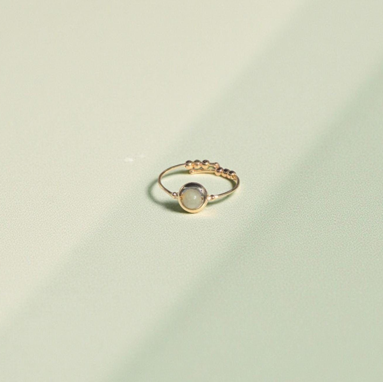 Labradorite Gemstone Fidget Ring