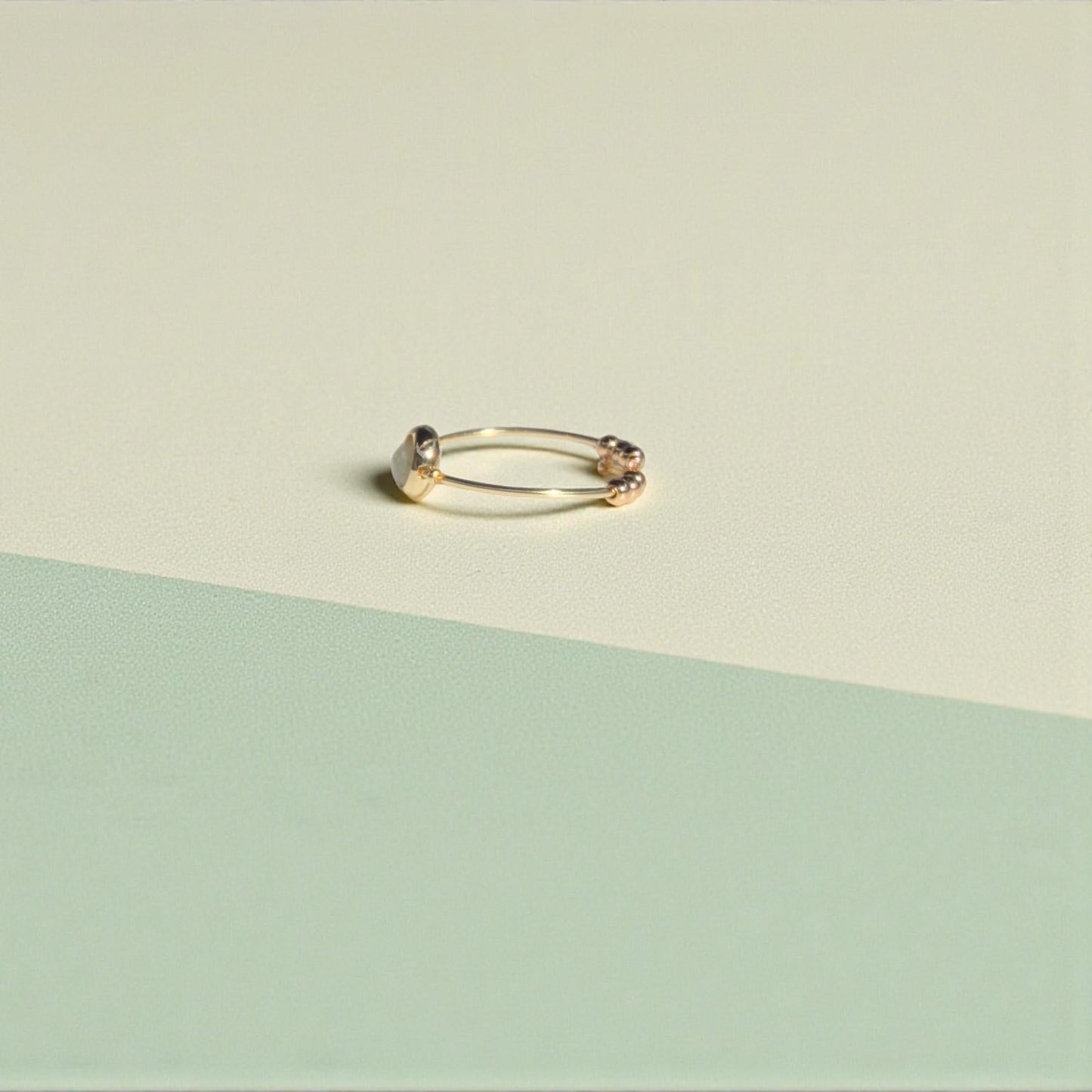 Labradorite Gemstone Fidget Ring 02