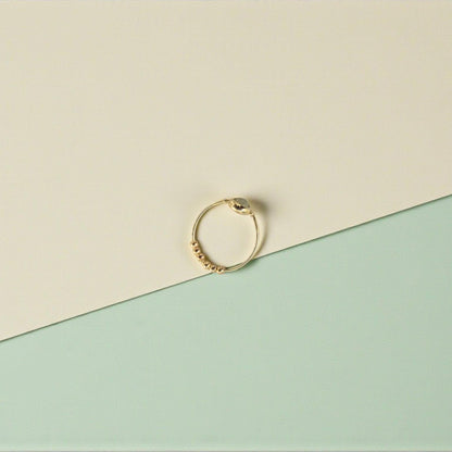 Labradorite Gemstone Fidget Ring 03