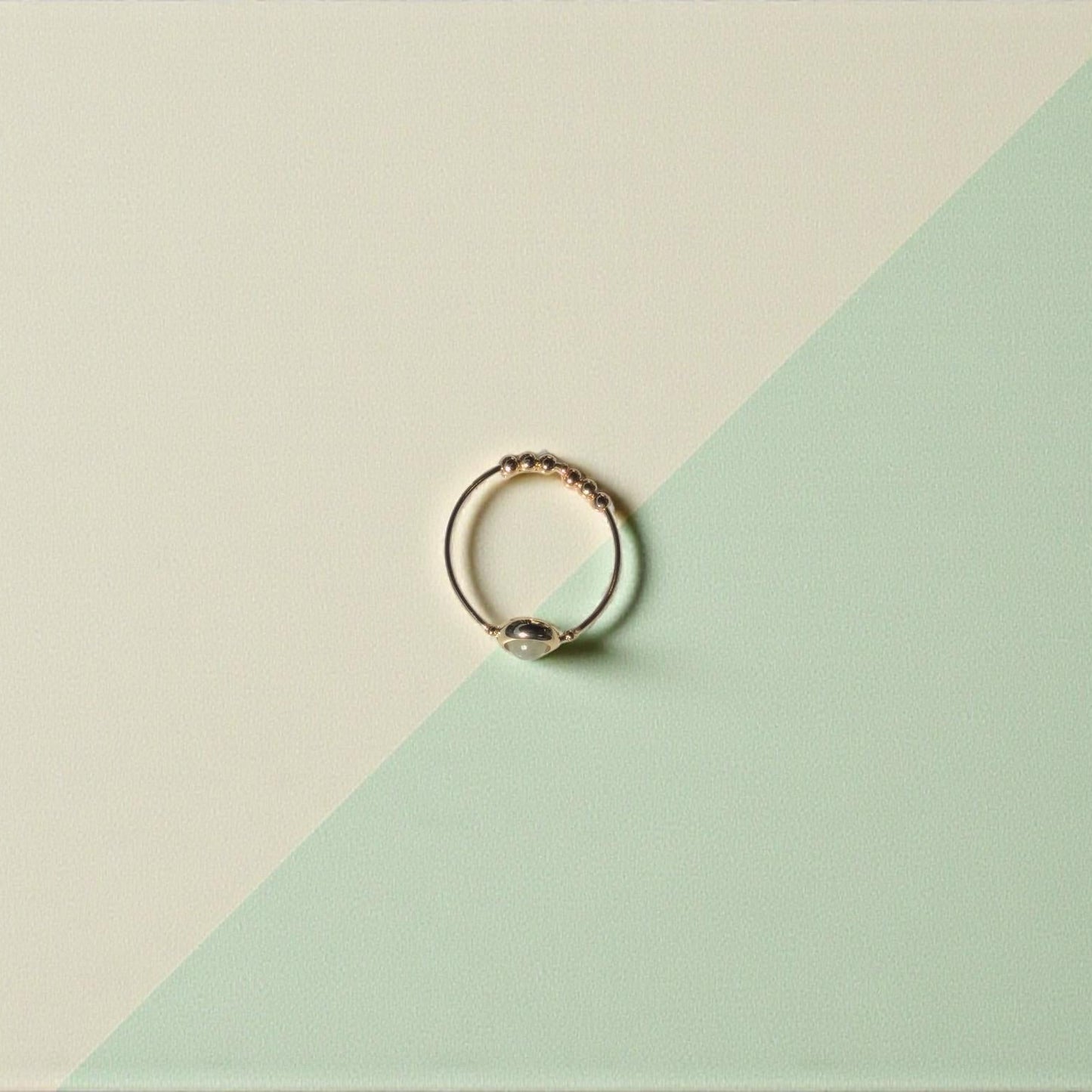 Labradorite Gemstone Fidget Ring 04