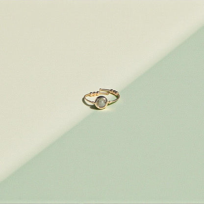 Labradorite Gemstone Fidget Ring 06