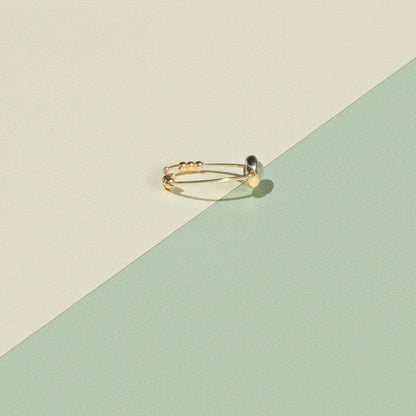 Labradorite Gemstone Fidget Ring 07