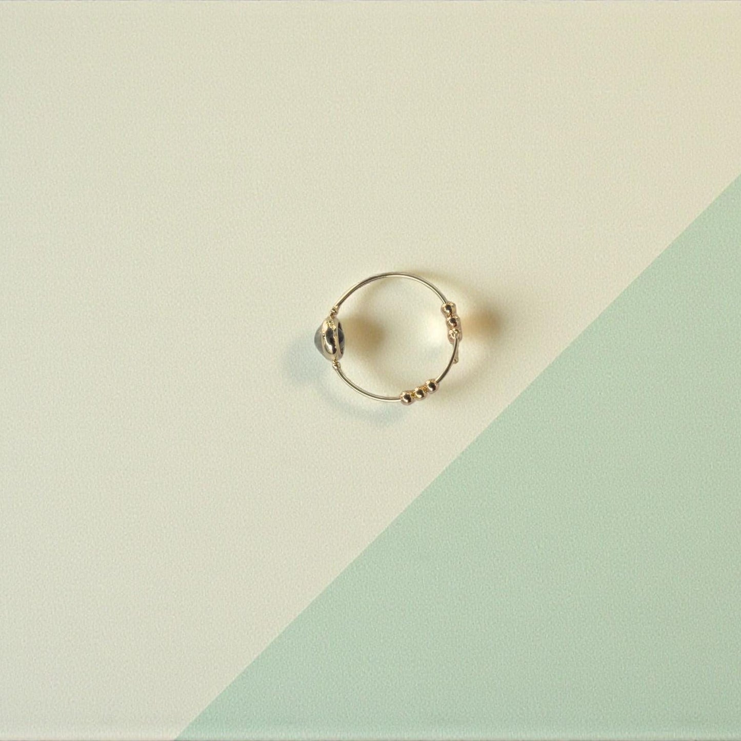 Labradorite Gemstone Fidget Ring 09