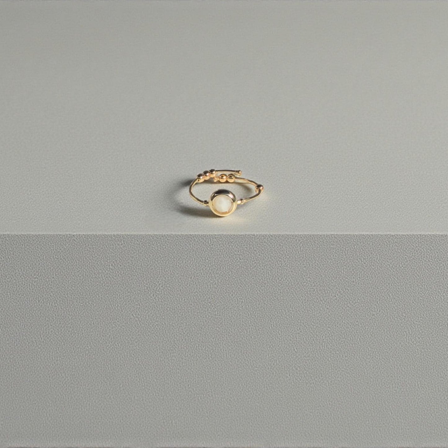 Moonstone Gemstone Fidget Ring