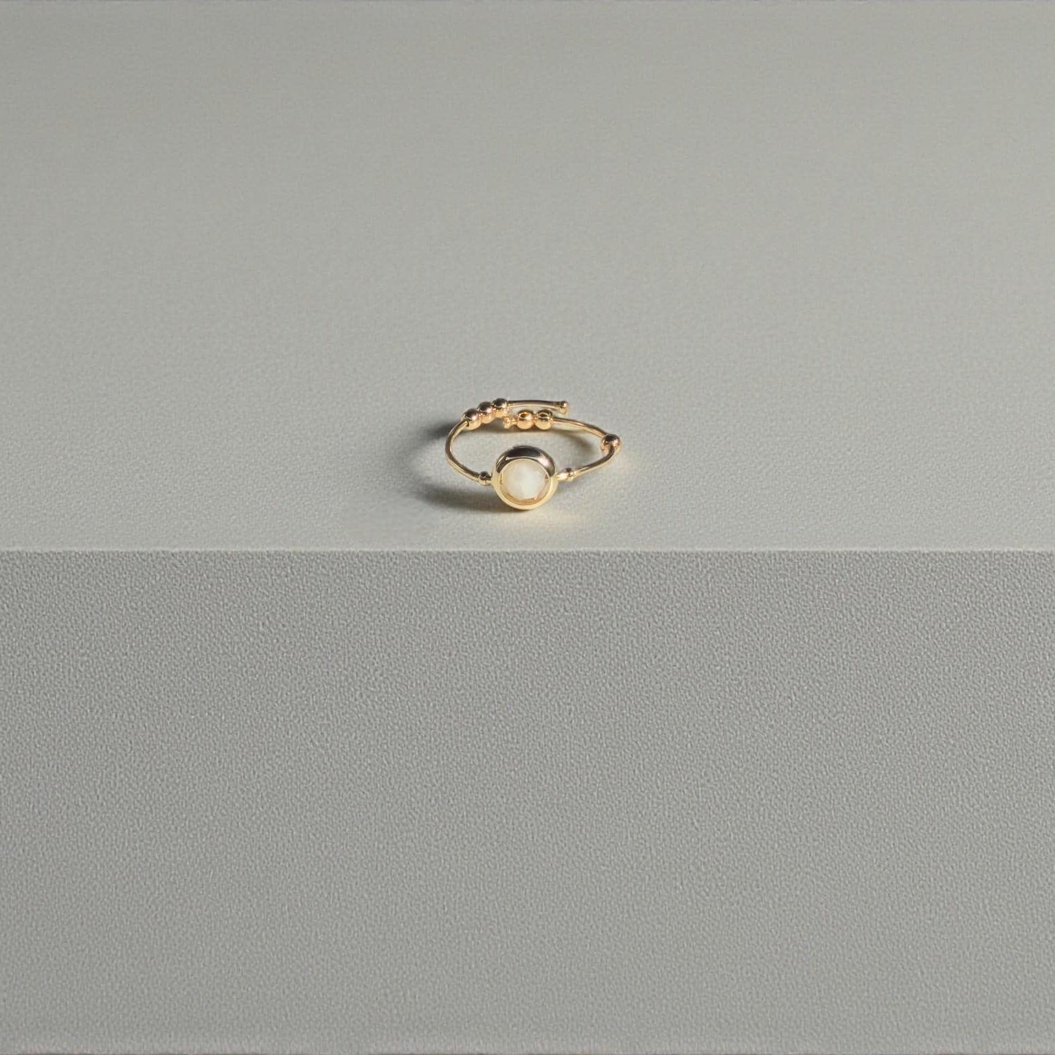 Moonstone Gemstone Fidget Ring